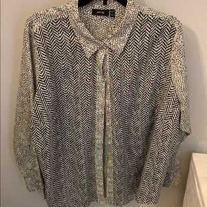 Printed button down
